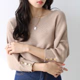 袖ボタン付ドルマンニットトップス | GeeRA | 詳細画像19