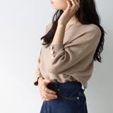 袖ボタン付ドルマンニットトップス | GeeRA | 詳細画像20