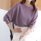 袖ボタン付ドルマンニットトップス | GeeRA | 詳細画像31