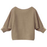 袖ボタン付ドルマンニットトップス | GeeRA | 詳細画像65