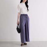 麻入りリラックスワイドパンツ | GeeRA | 詳細画像50