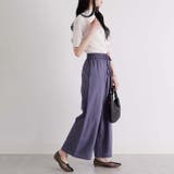 麻入りリラックスワイドパンツ | GeeRA | 詳細画像52