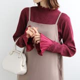 プリーツ付ハイネックリブニットトップス | GeeRA | 詳細画像20 