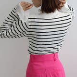 プリーツ付ハイネックリブニットトップス | GeeRA | 詳細画像26 