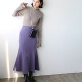 プリーツ付ハイネックリブニットトップス | GeeRA | 詳細画像32 