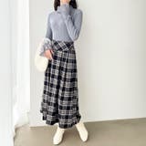 プリーツ付ハイネックリブニットトップス | GeeRA | 詳細画像35 