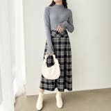 プリーツ付ハイネックリブニットトップス | GeeRA | 詳細画像36 