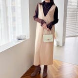 プリーツ付ハイネックリブニットトップス | GeeRA | 詳細画像43 