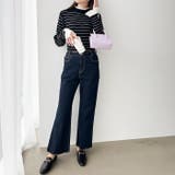 プリーツ付ハイネックリブニットトップス | GeeRA | 詳細画像60 