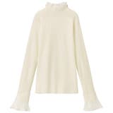 プリーツ付ハイネックリブニットトップス | GeeRA | 詳細画像76 