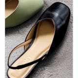 黒スムース | スクエアトゥバックバンドパンプス | GeeRA