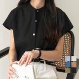 コットンライクフレンチスリーブブラウス | GeeRA | 詳細画像1