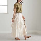 コットンライクフレンチスリーブブラウス | GeeRA | 詳細画像35