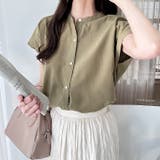 コットンライクフレンチスリーブブラウス | GeeRA | 詳細画像30