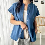 コットンライクフレンチスリーブブラウス | GeeRA | 詳細画像36