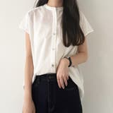 コットンライクフレンチスリーブブラウス | GeeRA | 詳細画像20