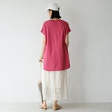 綿100%フレンチスリーブチュニックTシャツ | GeeRA | 詳細画像37