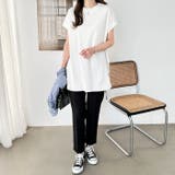 綿100%フレンチスリーブチュニックTシャツ | GeeRA | 詳細画像10