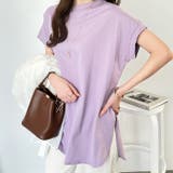 綿100%フレンチスリーブチュニックTシャツ | GeeRA | 詳細画像23