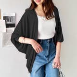ブラック | 接触冷感！ドルマンカットソーカーディガン | GeeRA