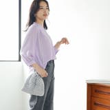 タックデザインスキッパーブラウス（七分袖） | GeeRA | 詳細画像30 