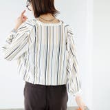 タックデザインスキッパーブラウス（七分袖） | GeeRA | 詳細画像35 