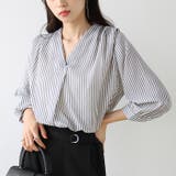 タックデザインスキッパーブラウス（七分袖） | GeeRA | 詳細画像51 