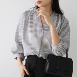 タックデザインスキッパーブラウス（七分袖） | GeeRA | 詳細画像50 