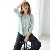 タックデザインスキッパーブラウス（七分袖） | GeeRA | 詳細画像46 