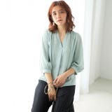 タックデザインスキッパーブラウス（七分袖） | GeeRA | 詳細画像47 