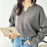 スキッパーモチモチニットトップス | GeeRA | 詳細画像2 