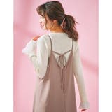 プリーツ付クルーネックリブニットトップス | GeeRA | 詳細画像3