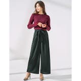 プリーツ付クルーネックリブニットトップス | GeeRA | 詳細画像4