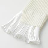 プリーツ付クルーネックリブニットトップス | GeeRA | 詳細画像7