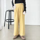 イエロー | 美脚ストレッチストレートイージーパンツ | GeeRA