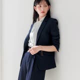 洗えるストレッチ!ジャケット&ブラウス&ワイドパンツ&スカートスーツセット | GeeRA | 詳細画像4