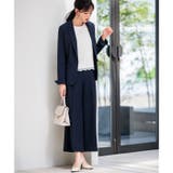 洗えるストレッチ!ジャケット&ブラウス&ワイドパンツ&スカートスーツセット | GeeRA | 詳細画像5
