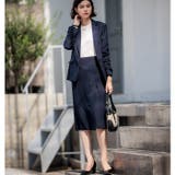 洗えるストレッチ!ジャケット&ブラウス&ワイドパンツ&スカートスーツセット | GeeRA | 詳細画像14