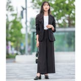 洗えるストレッチ!ジャケット&ブラウス&ワイドパンツ&スカートスーツセット | GeeRA | 詳細画像15