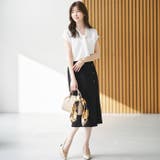 洗えるストレッチ!ジャケット&ブラウス&ワイドパンツ&スカートスーツセット | GeeRA | 詳細画像32