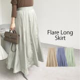 マチ付フレアーロングスカート | GeeRA | 詳細画像1 