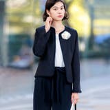 【４点セット】ツイードジャケットテーパードパンツスーツセット | GeeRA | 詳細画像2 