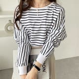 白系ボーダー | 綿１００％きれいめドルマンカットソー | GeeRA