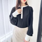 前後2WAY配色デザインブラウス | GeeRA | 詳細画像2