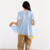 (半袖)プリーツシフォンブラウス | GeeRA | 詳細画像59