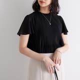 (半袖)プリーツシフォンブラウス | GeeRA | 詳細画像6