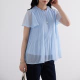 (半袖)プリーツシフォンブラウス | GeeRA | 詳細画像49