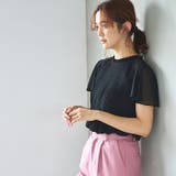 (半袖)プリーツシフォンブラウス | GeeRA | 詳細画像14