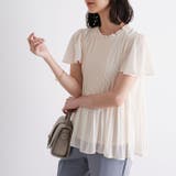 (半袖)プリーツシフォンブラウス | GeeRA | 詳細画像19