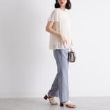 (半袖)プリーツシフォンブラウス | GeeRA | 詳細画像24